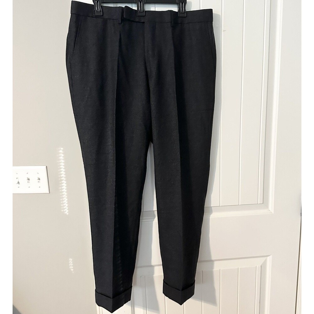 NEW Polo Ralph Lauren Wool Blend Dress Pants Cuffed Grey Men’s 38x30 MSRP $268